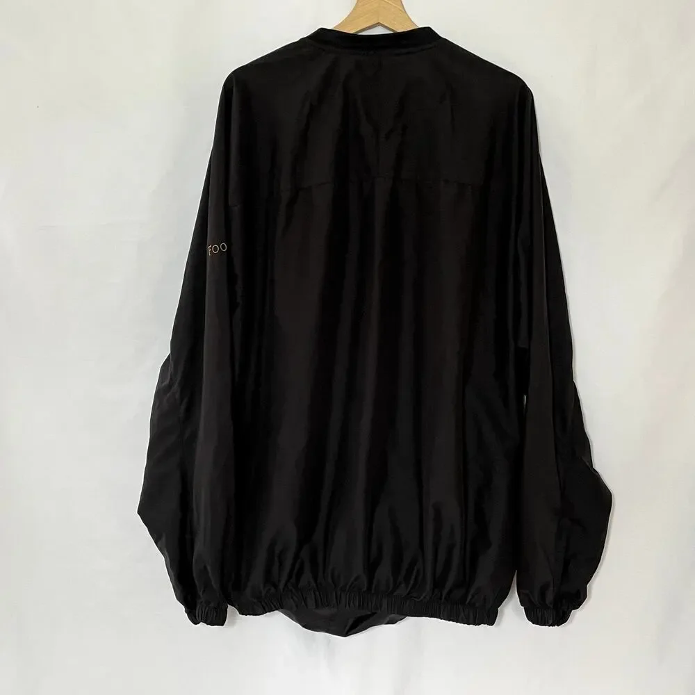 FootJoy black bomber jacket pockets men's size 2XL vintage style oversized